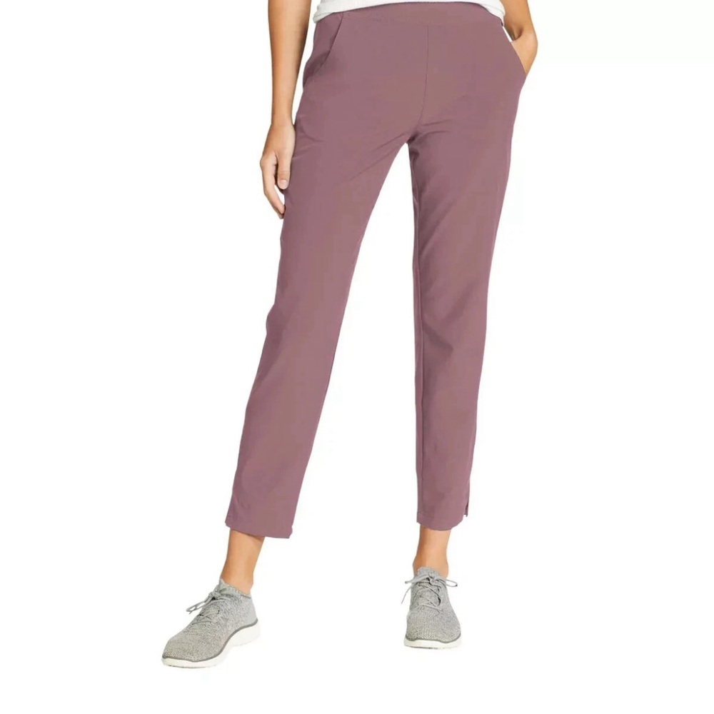 Eddie Bauer Women's Lightweight UPF 50+ Traveler Ankle Pants Pink XL